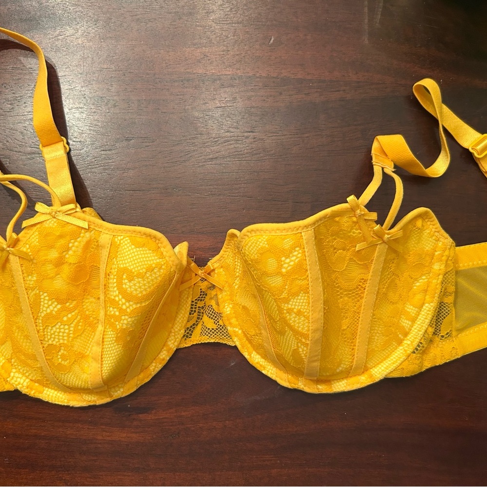 Adore Me Sunflower Lace Bra